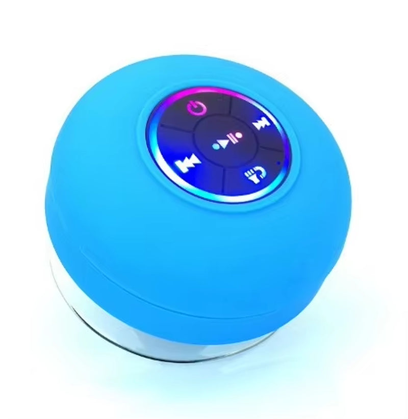 Ultimate Waterproof Wireless LED Bluetooth Speaker with Powerful Suction Cup - Perfect for Outdoor Adventures!