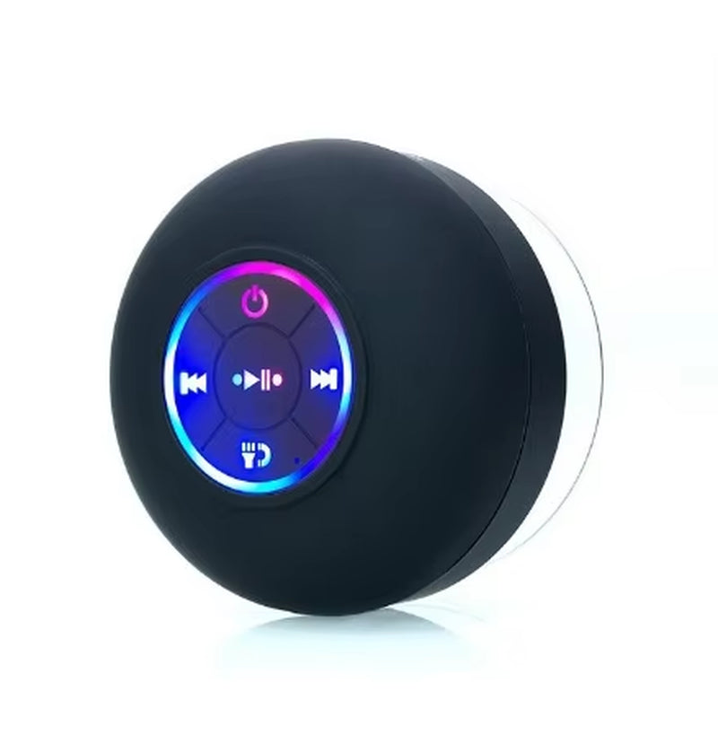 Ultimate Waterproof Wireless LED Bluetooth Speaker with Powerful Suction Cup - Perfect for Outdoor Adventures!